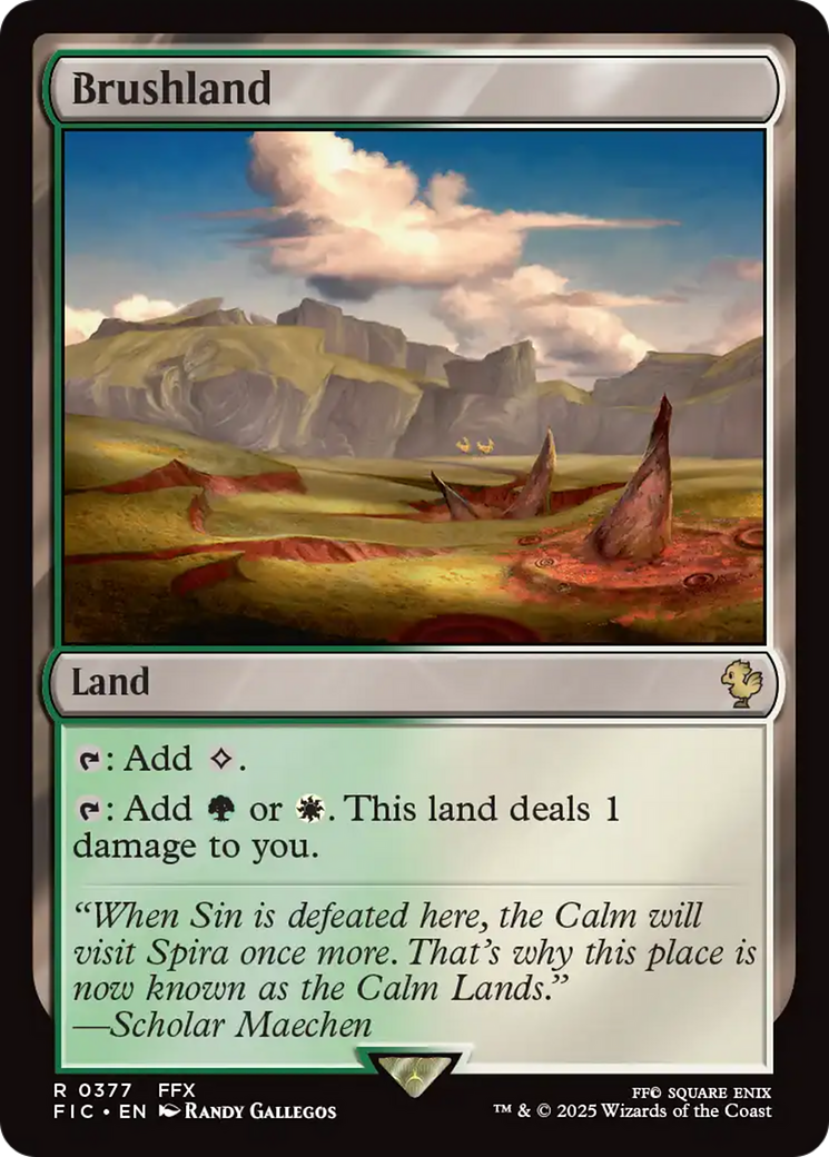 Brushland [FINAL FANTASY Commander] | Cards and Coasters CA