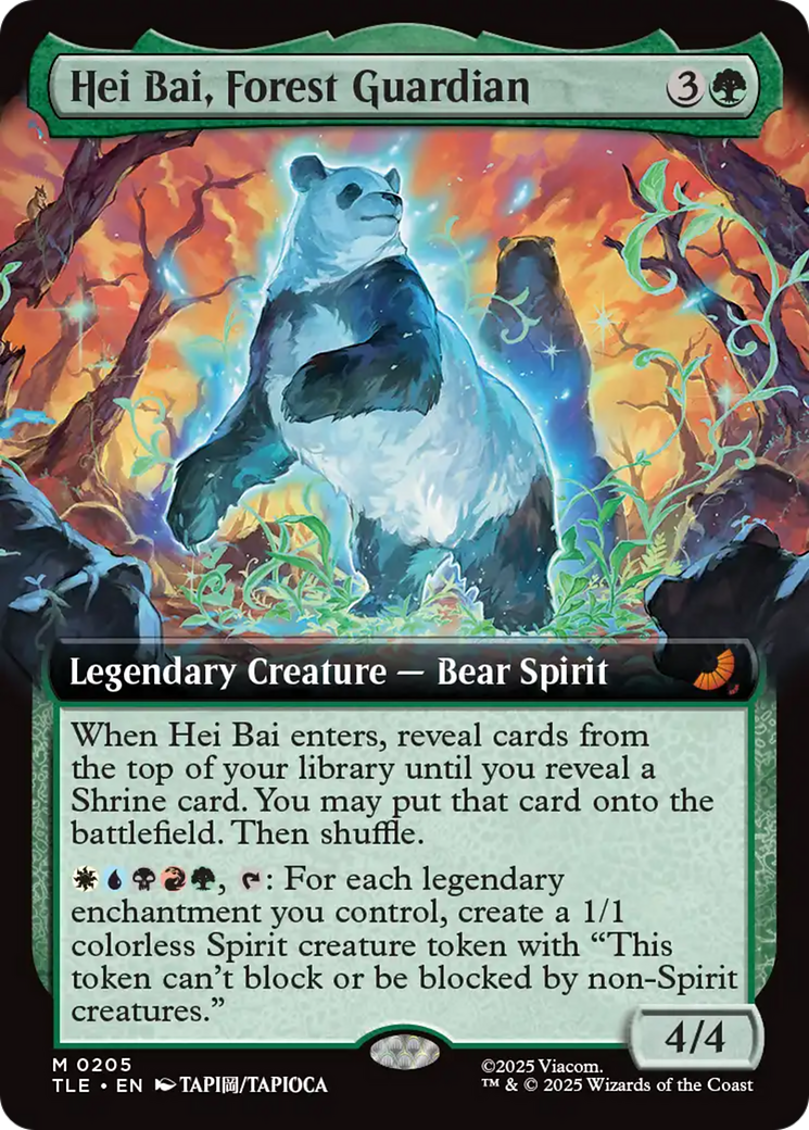 Hei Bai, Forest Guardian (Extended Art) [Avatar: The Last Airbender: Eternal-Legal] | Cards and Coasters CA
