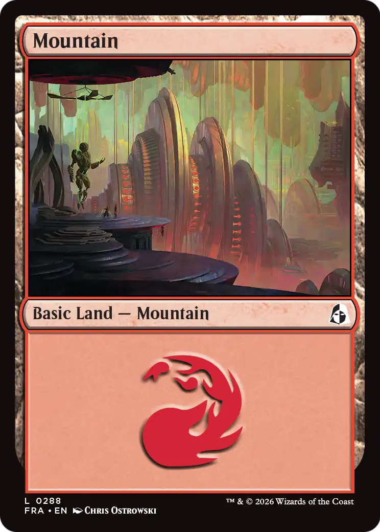 Mountain (0288) [Reality Fracture] | Cards and Coasters CA