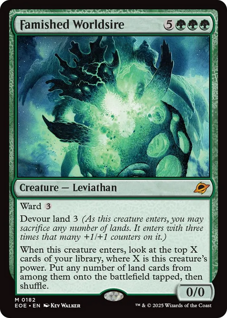 Famished Worldsire [Edge of Eternities] | Cards and Coasters CA