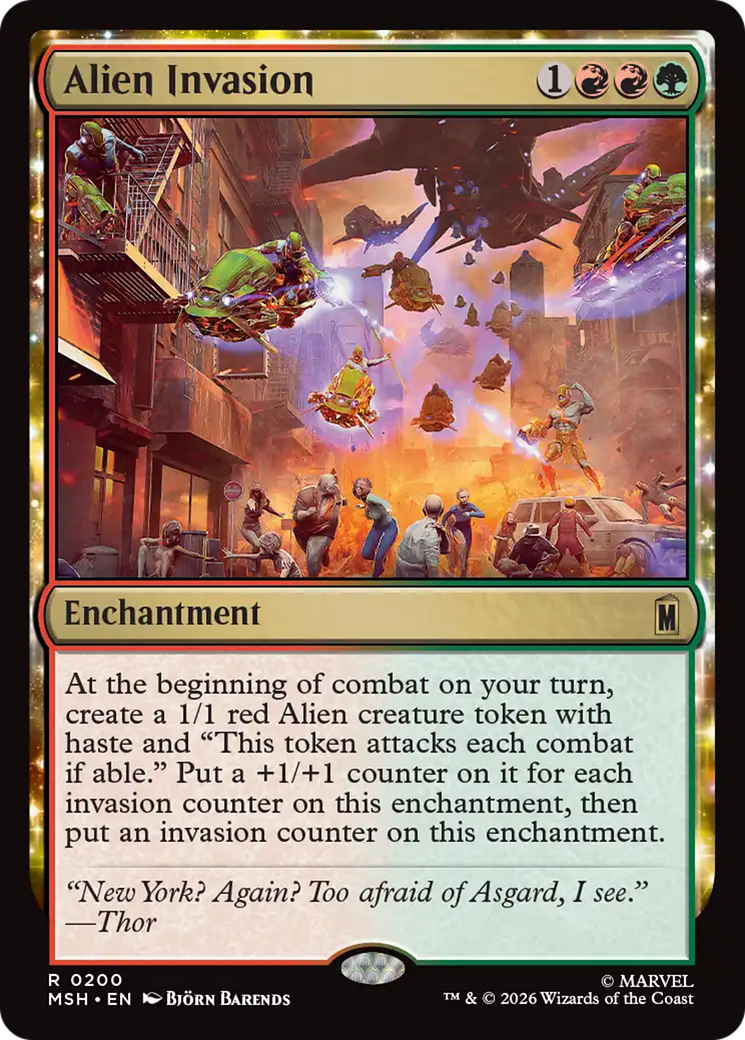 Alien Invasion [Marvel Super Heroes] | Cards and Coasters CA