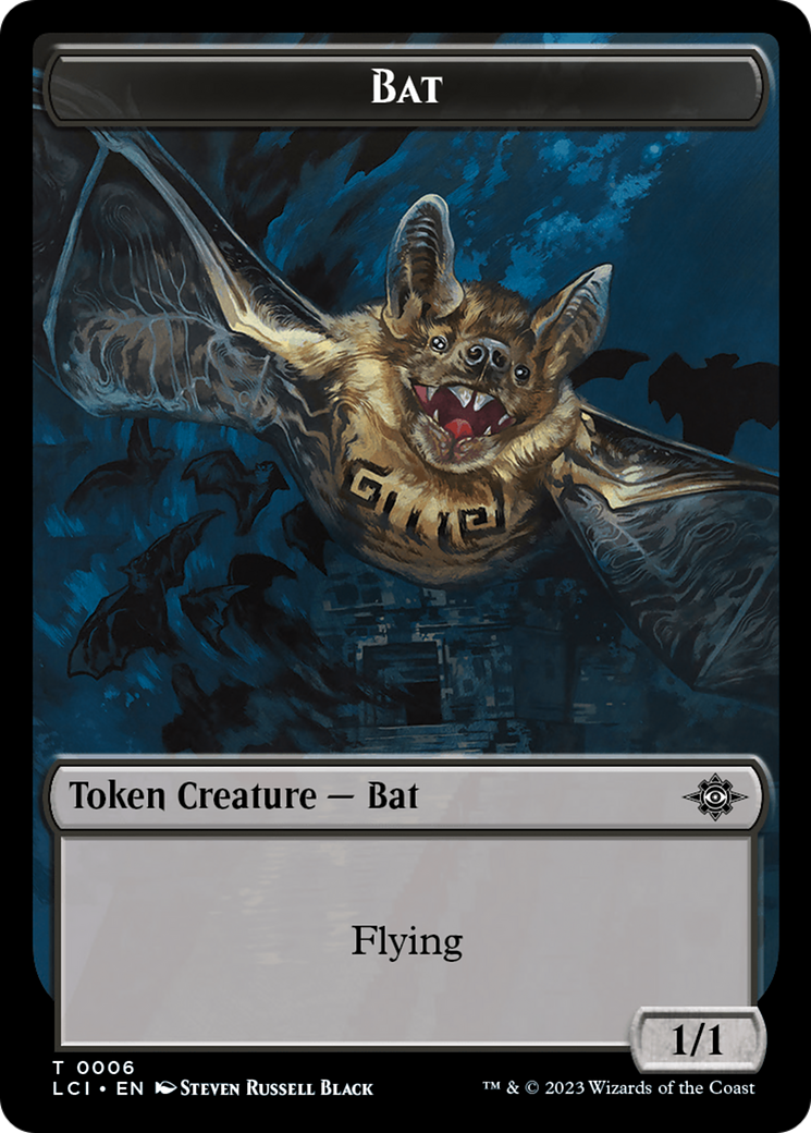 Bat Token [The Lost Caverns of Ixalan Tokens] | Cards and Coasters CA