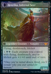 Henrika Domnathi // Henrika, Infernal Seer [Innistrad: Crimson Vow Prerelease Promos] | Cards and Coasters CA