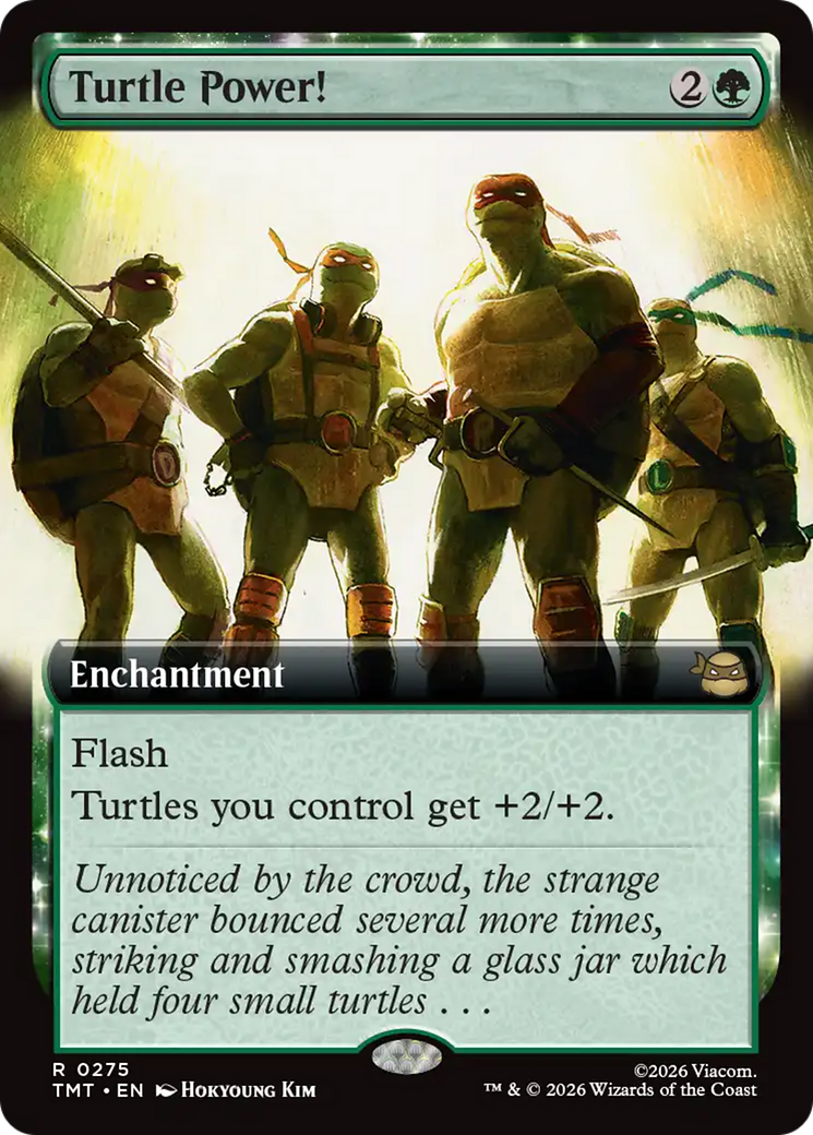 Turtle Power! (Extended Art) [Teenage Mutant Ninja Turtles] | Cards and Coasters CA
