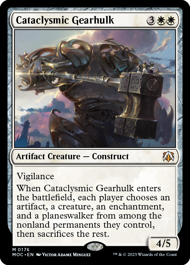 Cataclysmic Gearhulk [March of the Machine Commander] | Cards and Coasters CA