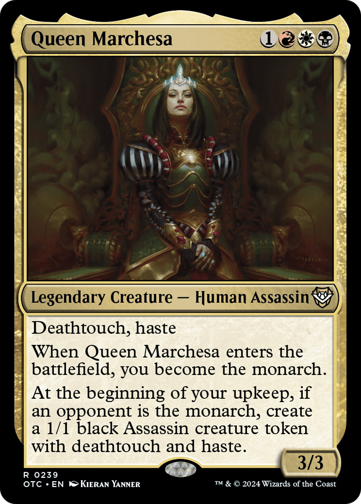 Queen Marchesa [Outlaws of Thunder Junction Commander] | Cards and Coasters CA