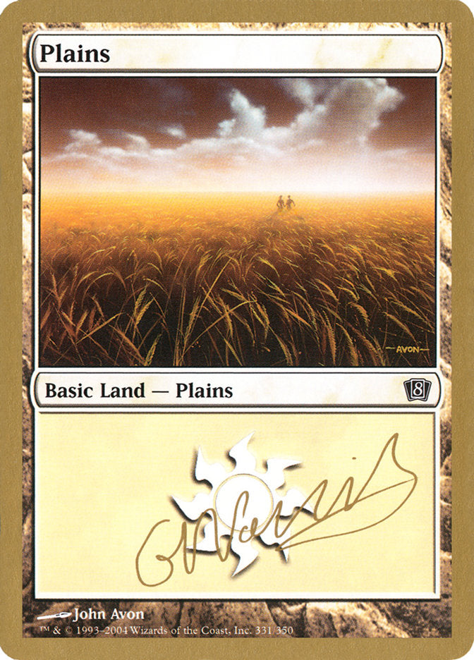 Plains (gn331) (Gabriel Nassif) [World Championship Decks 2004] | Cards and Coasters CA