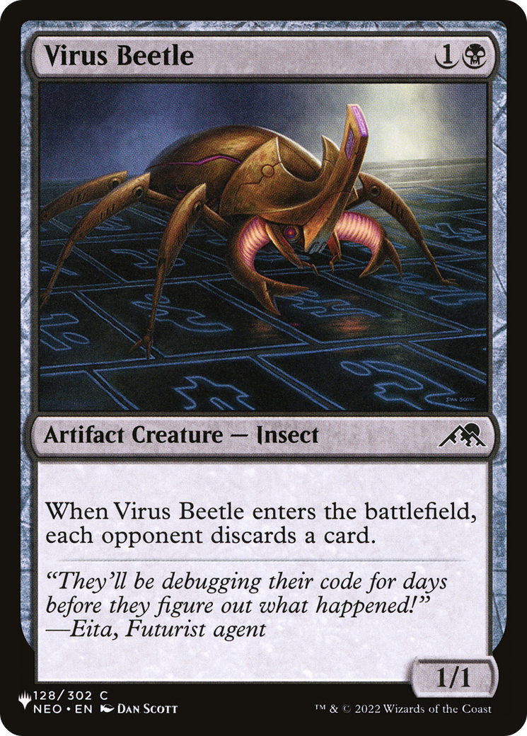 Virus Beetle [The List Reprints] | Cards and Coasters CA