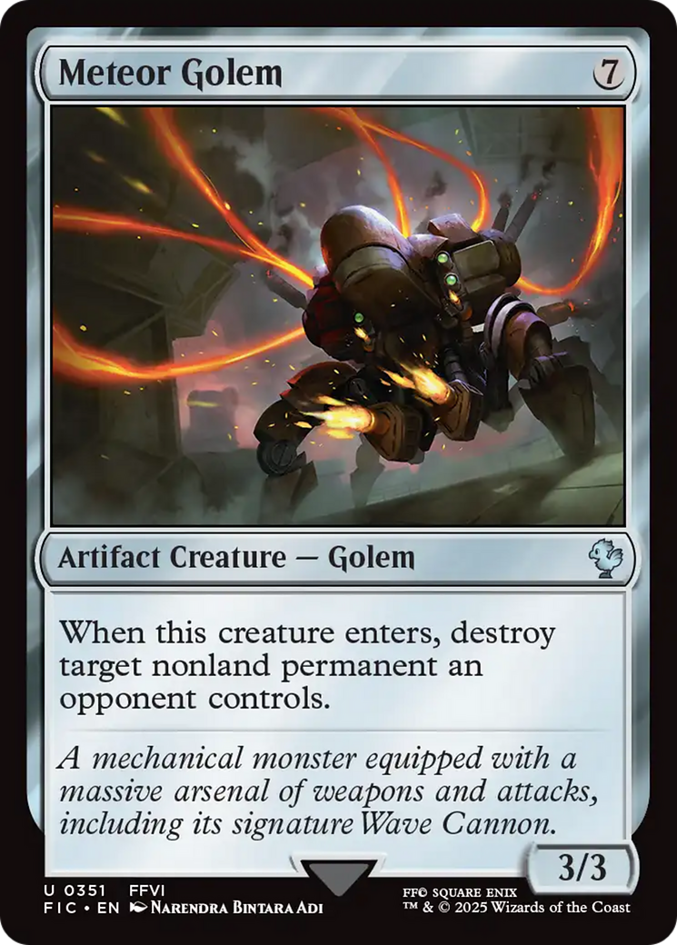Meteor Golem [FINAL FANTASY Commander] | Cards and Coasters CA
