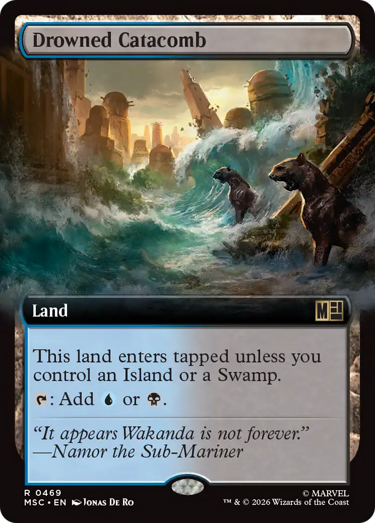 Drowned Catacomb (Extended Art) [Marvel Super Heroes Commander] | Cards and Coasters CA