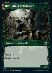 Burly Breaker // Dire-Strain Demolisher (Showcase Equinox) [Innistrad: Midnight Hunt] | Cards and Coasters CA