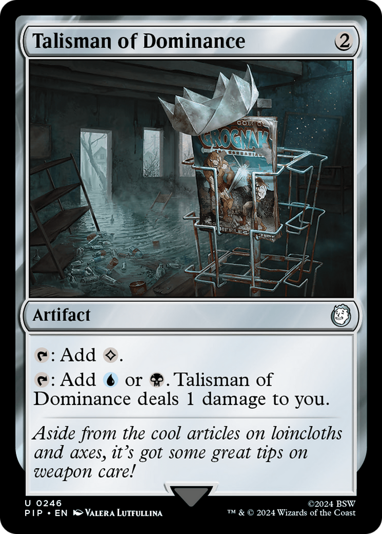Talisman of Dominance [Fallout] | Cards and Coasters CA