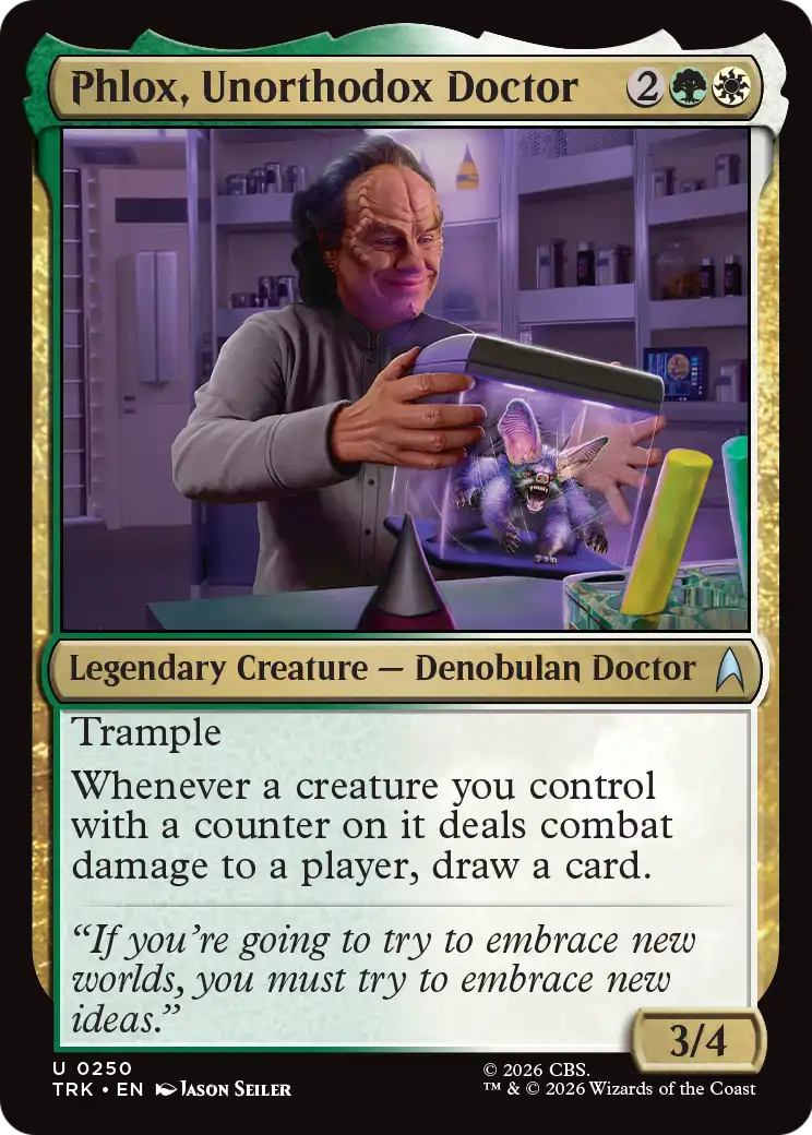 Phlox, Unorthodox Doctor [Star Trek] | Cards and Coasters CA