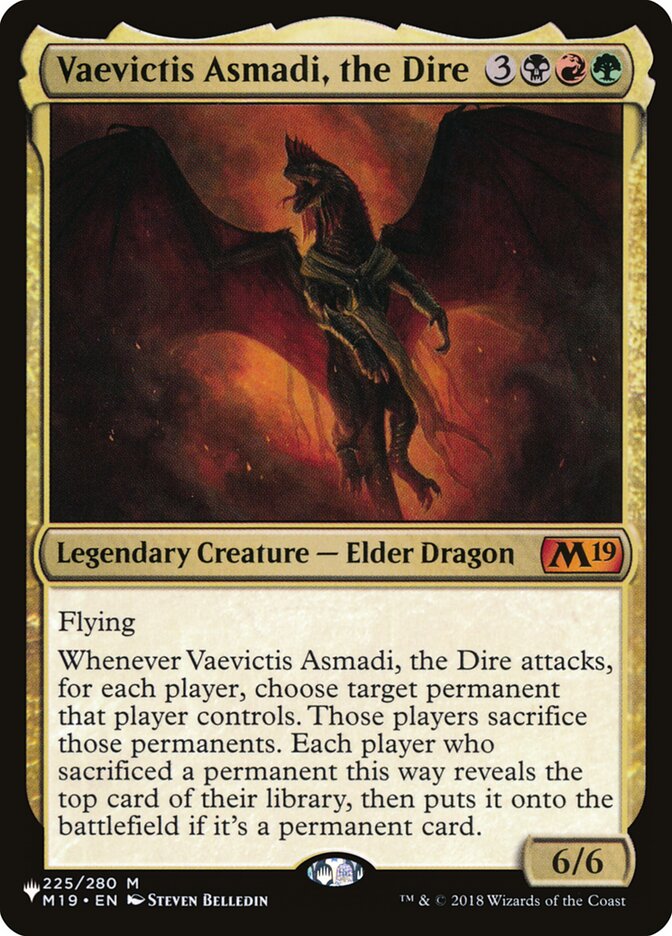 Vaevictis Asmadi, the Dire [The List] | Cards and Coasters CA