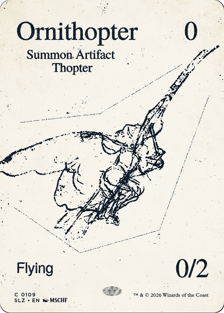 Ornithopter (0109) [Secret Lair x MSCHF: The Zeta Set] | Cards and Coasters CA