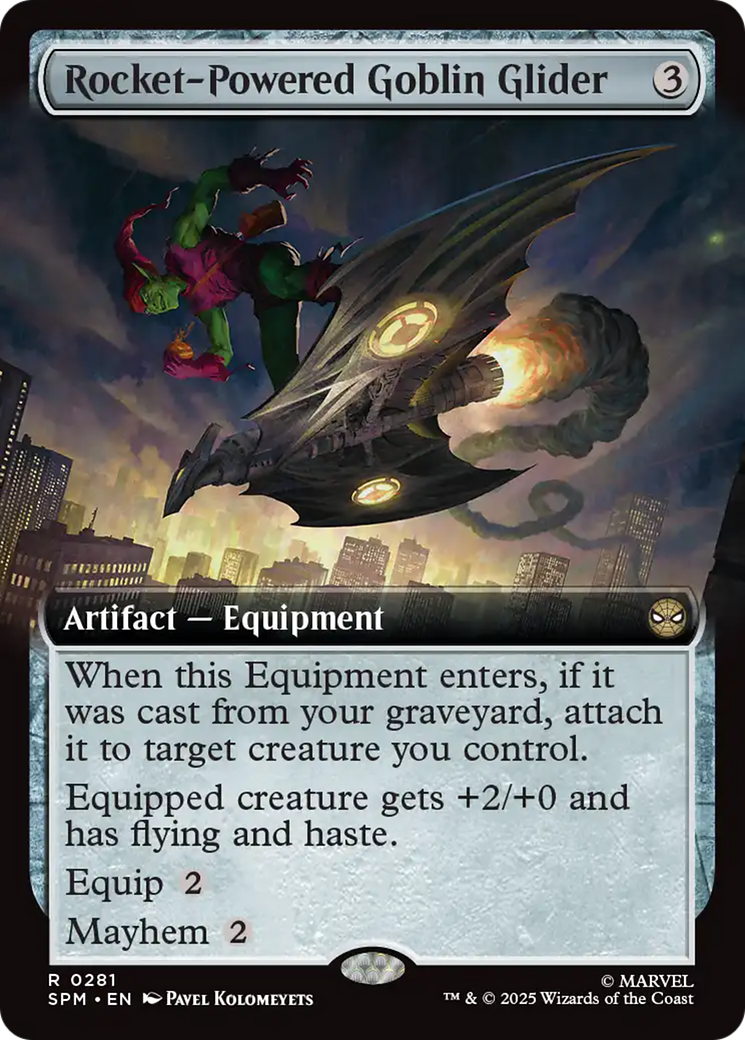 Rocket-Powered Goblin Glider (Extended Art) [Marvel's Spider-Man] | Cards and Coasters CA