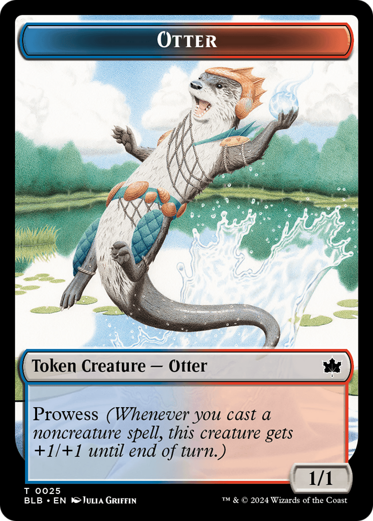 Otter // Copy Double-Sided Token [Bloomburrow Tokens] | Cards and Coasters CA