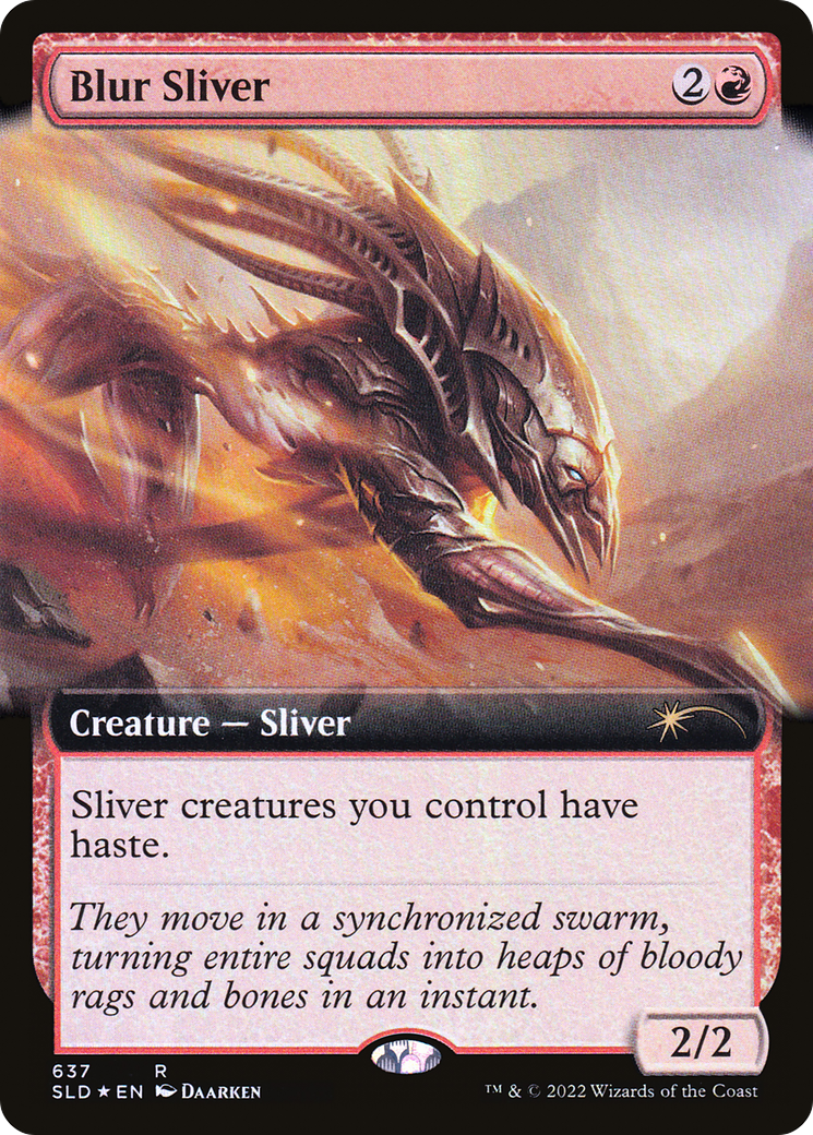 Blur Sliver (Extended Art) [Secret Lair Drop Promos] | Cards and Coasters CA