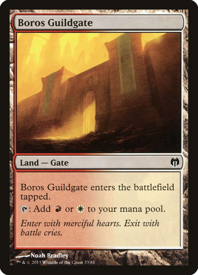 Boros Guildgate [Duel Decks: Heroes vs. Monsters] | Cards and Coasters CA