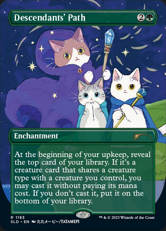 Descendants' Path (Borderless) [Secret Lair Drop Series] | Cards and Coasters CA