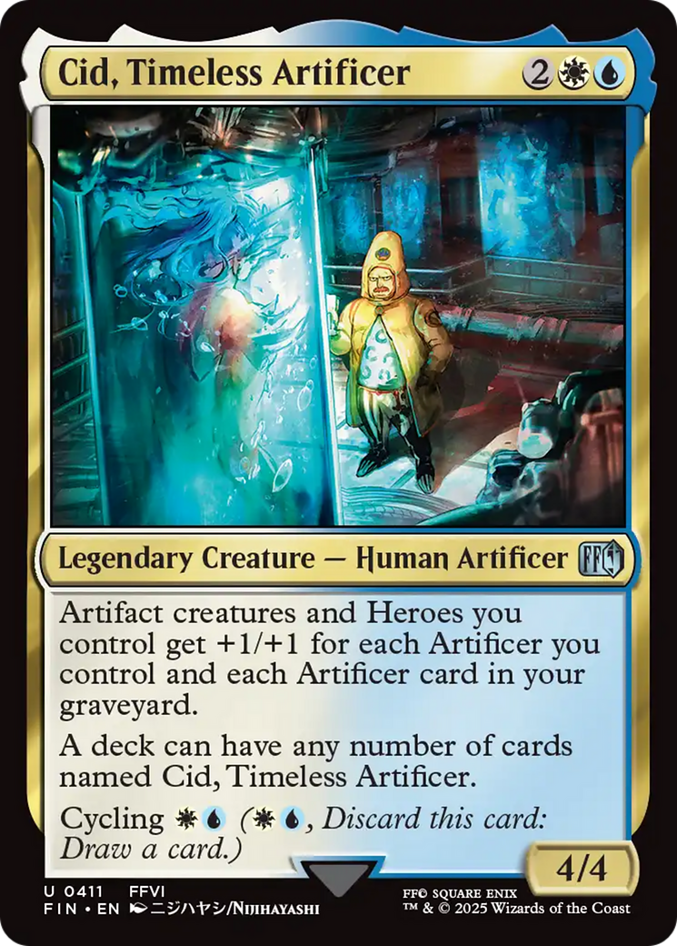 Cid, Timeless Artificer (0411) [FINAL FANTASY] | Cards and Coasters CA