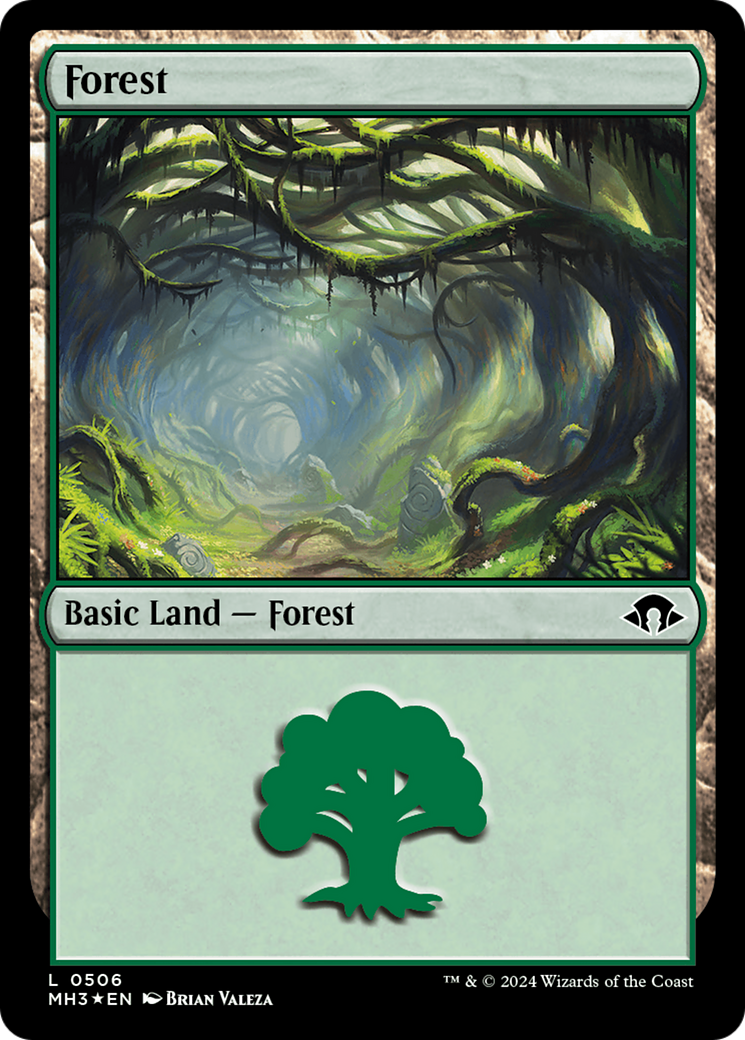 Forest (0506) (Ripple Foil) [Modern Horizons 3] | Cards and Coasters CA