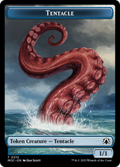 Tentacle // Human (26) Double-Sided Token [March of the Machine Commander Tokens] | Cards and Coasters CA