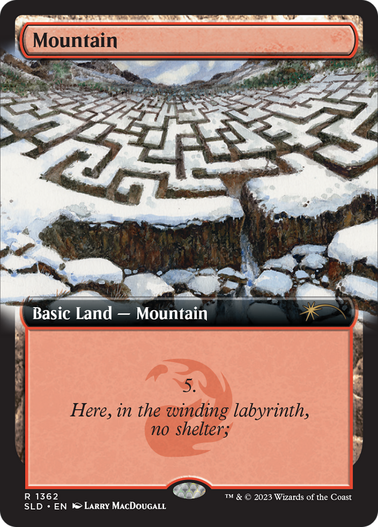 Mountain (1362) [Secret Lair Drop Series] | Cards and Coasters CA