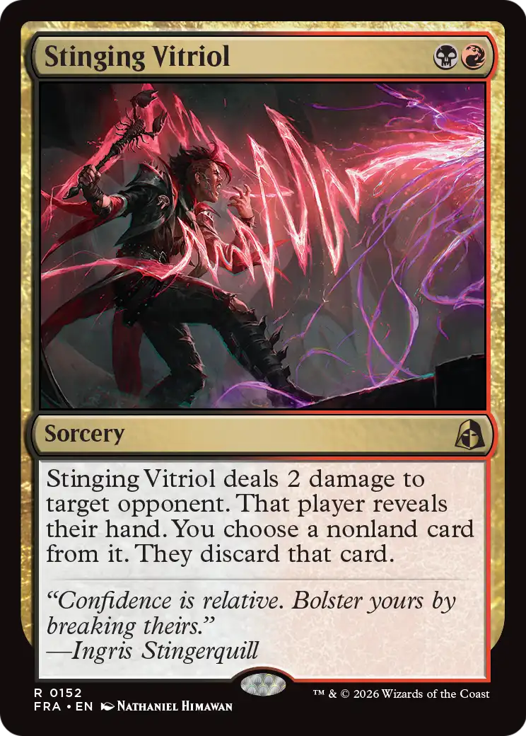 Stinging Vitriol [Reality Fracture] | Cards and Coasters CA
