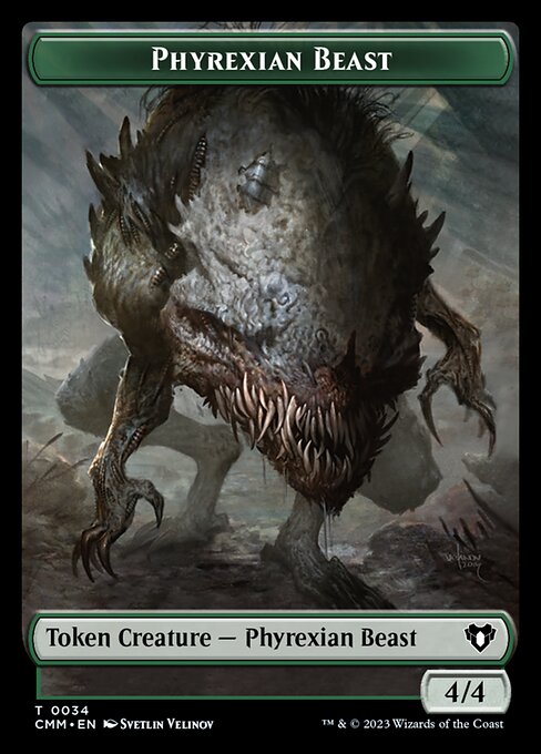 Eldrazi Scion // Phyrexian Beast Double-Sided Token [Commander Masters Tokens] | Cards and Coasters CA