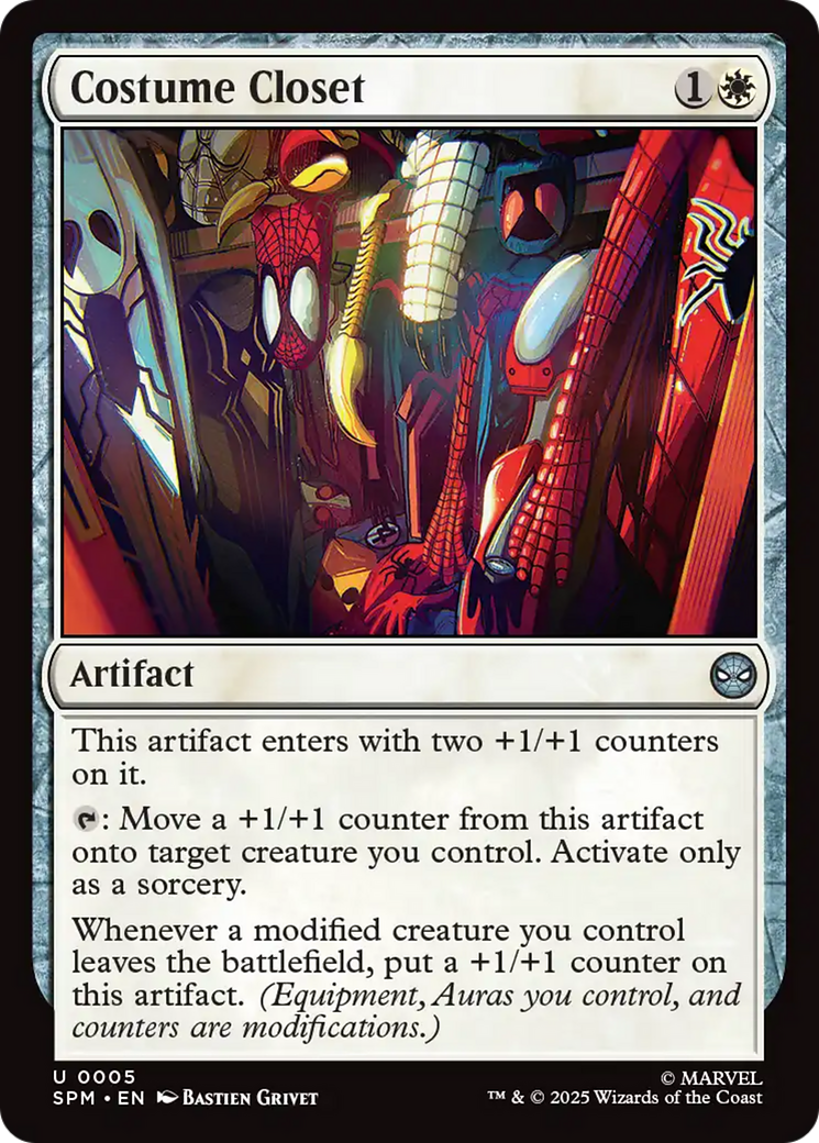 Costume Closet [Marvel's Spider-Man] | Cards and Coasters CA