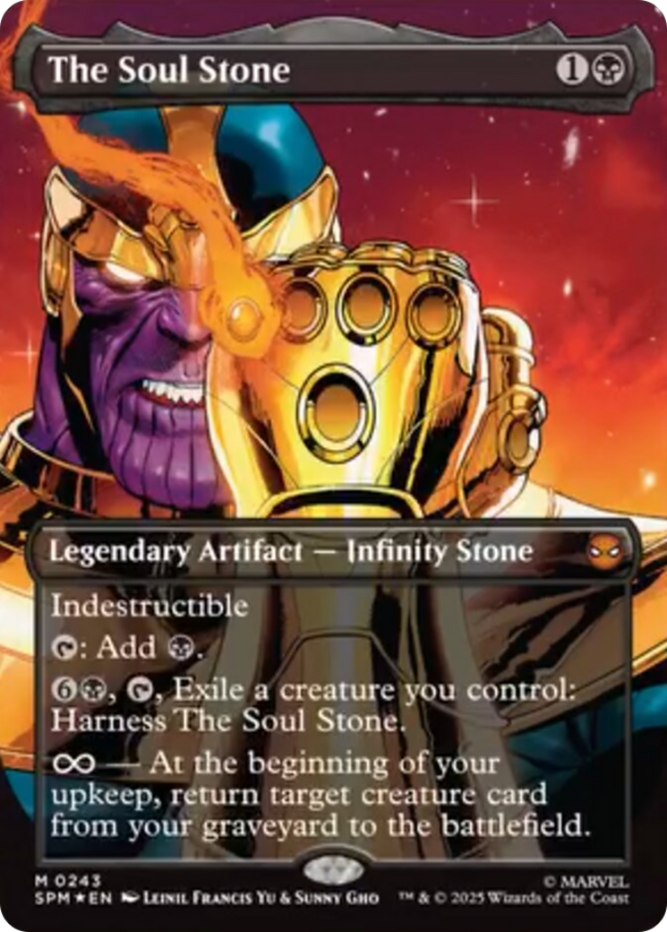 The Soul Stone (Borderless) [Marvel's Spider-Man] | Cards and Coasters CA