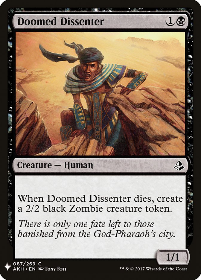 Doomed Dissenter [Mystery Booster] | Cards and Coasters CA