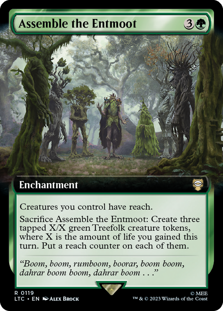 Assemble the Entmoot (Extended Art) [The Lord of the Rings: Tales of Middle-Earth Commander] | Cards and Coasters CA