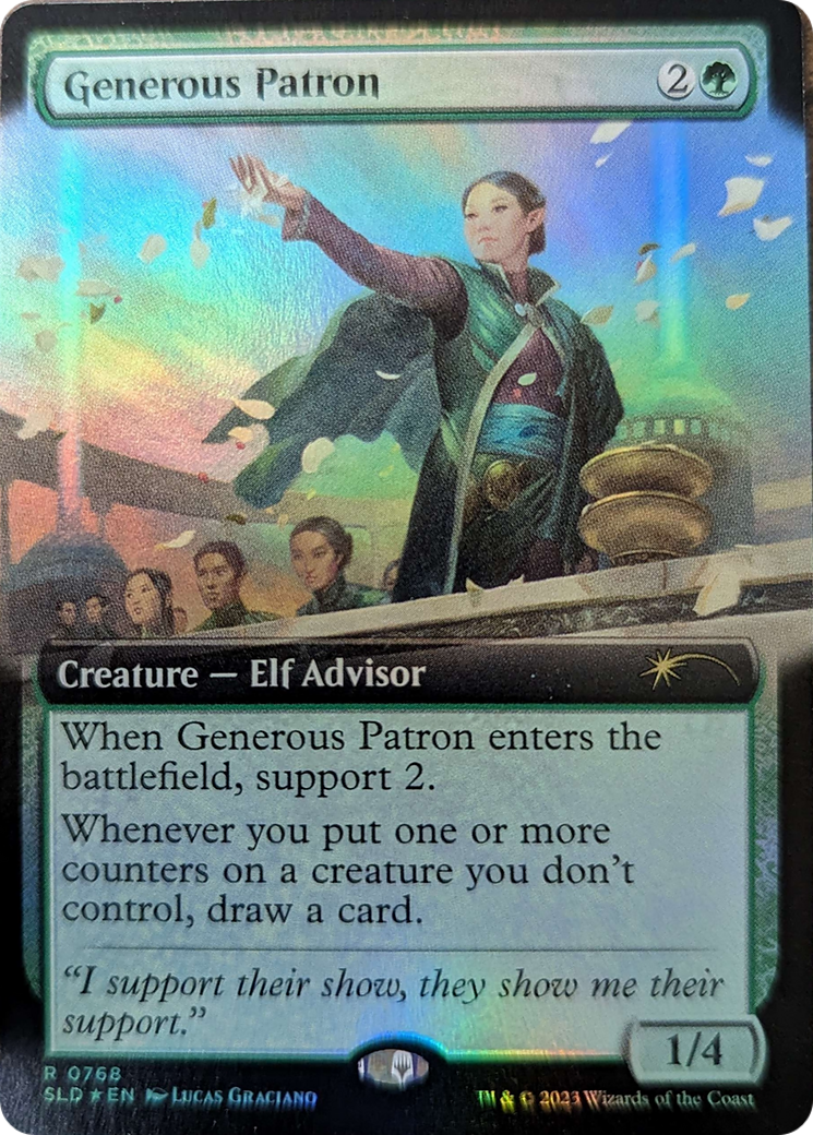 Generous Patron (Extended Art) [Secret Lair Drop Series] | Cards and Coasters CA