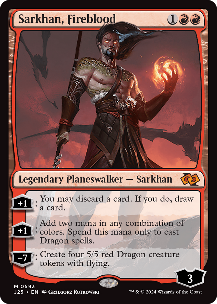 Sarkhan, Fireblood [Foundations Jumpstart] | Cards and Coasters CA