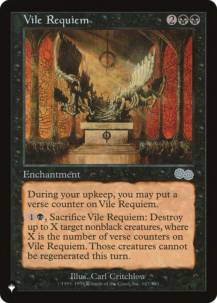 Vile Requiem (USG) [The List] | Cards and Coasters CA