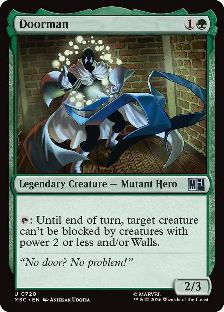 Doorman [Marvel Super Heroes Commander] | Cards and Coasters CA