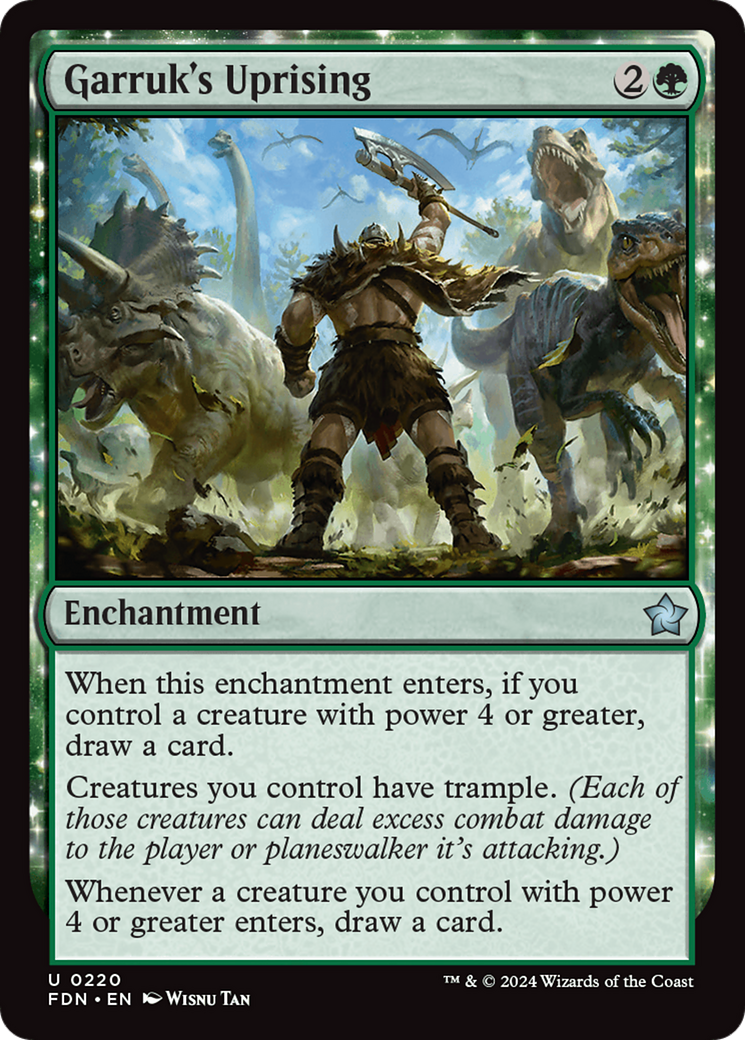 Garruk's Uprising [Foundations] | Cards and Coasters CA