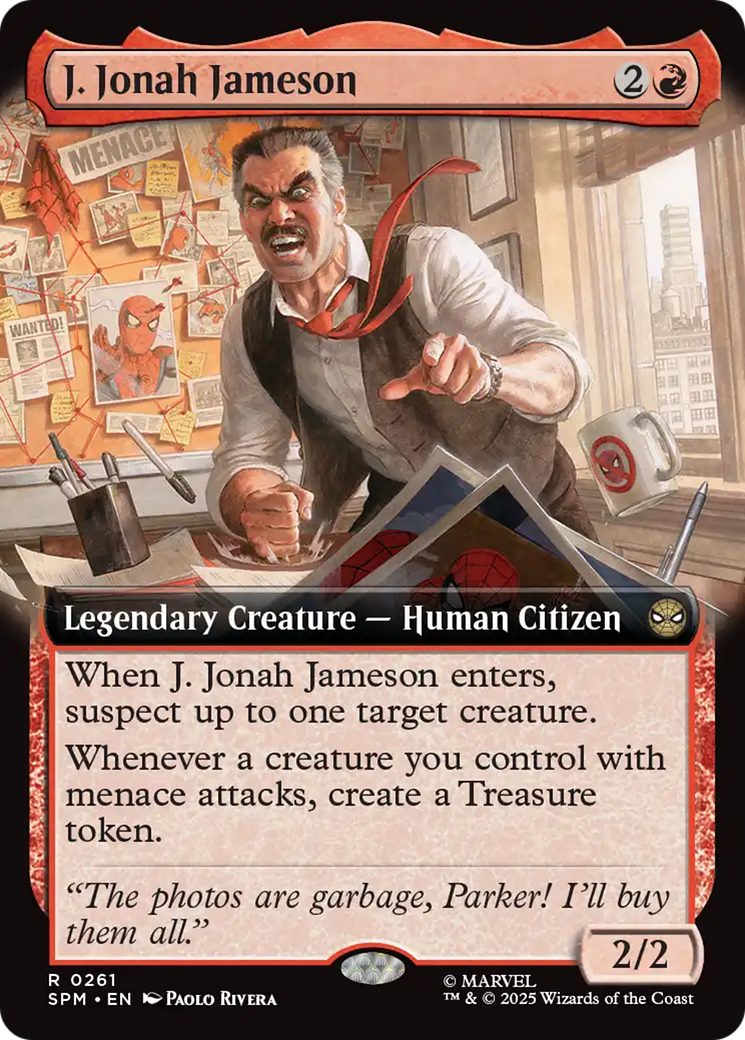 J. Jonah Jameson (Extended Art) [Marvel's Spider-Man] | Cards and Coasters CA