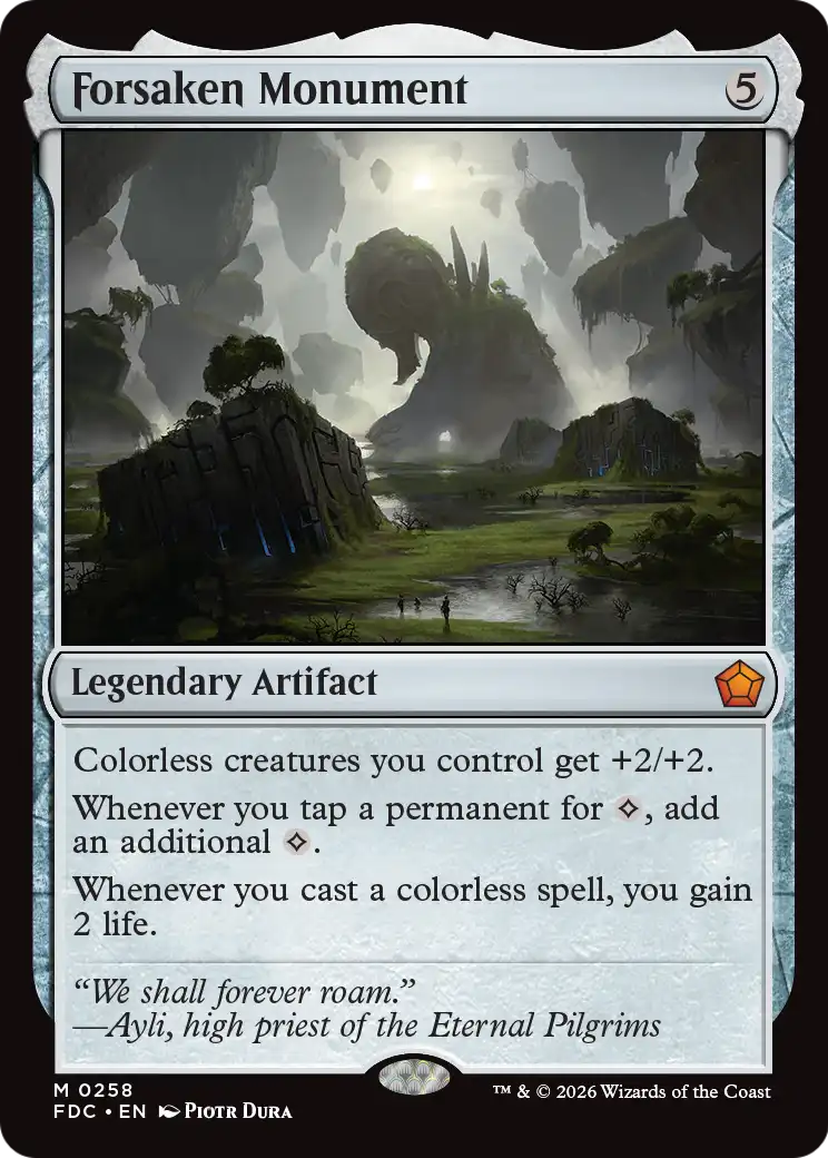 Forsaken Monument [Foundations Commander] | Cards and Coasters CA