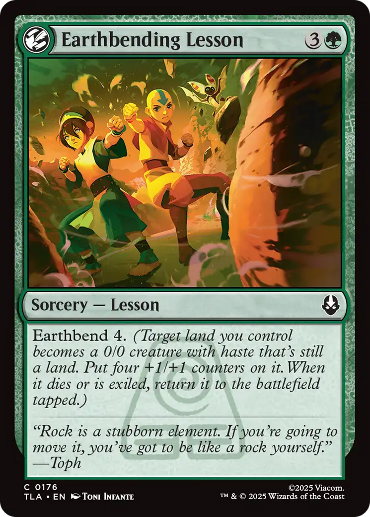 Earthbending Lesson [Avatar: The Last Airbender] | Cards and Coasters CA