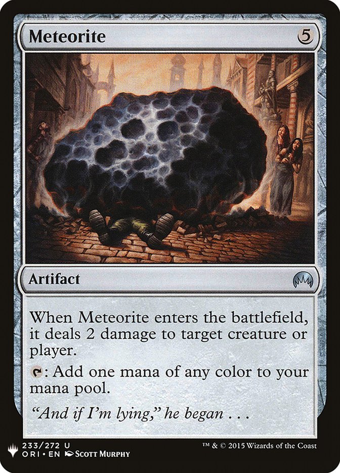 Meteorite [Mystery Booster] | Cards and Coasters CA