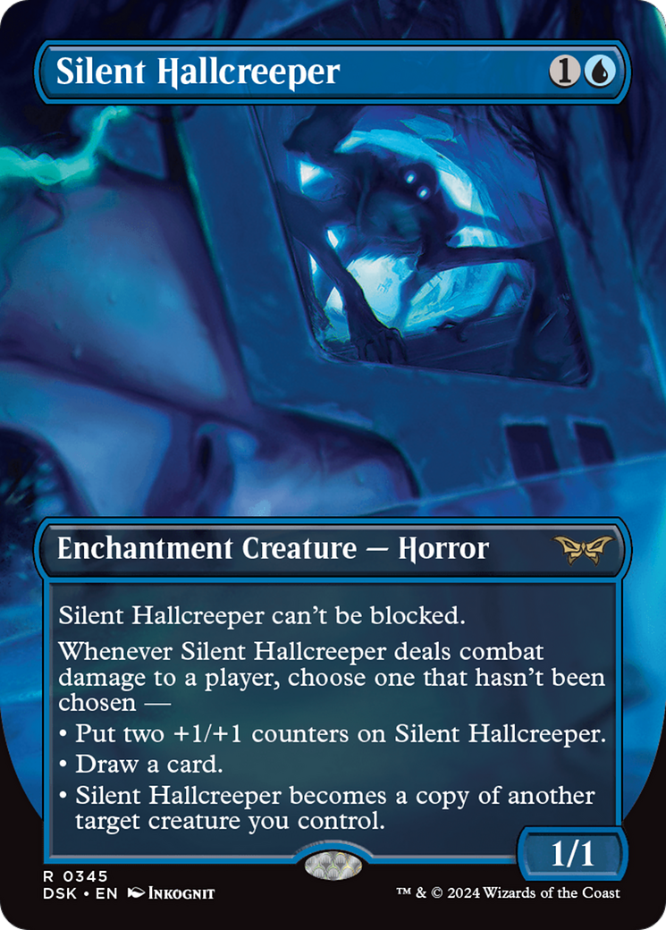 Silent Hallcreeper (Borderless) [Duskmourn: House of Horror] | Cards and Coasters CA