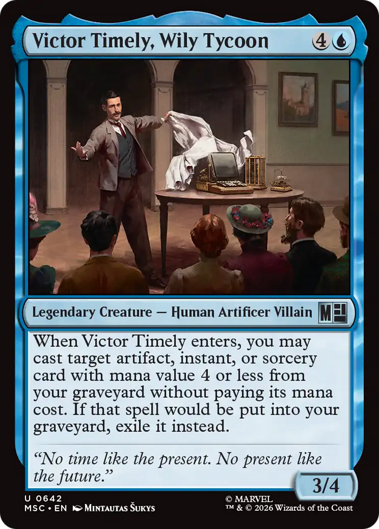 Victor Timely, Wily Tycoon [Marvel Super Heroes Commander] | Cards and Coasters CA