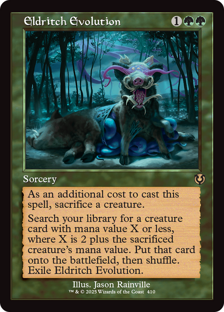 Eldritch Evolution (Retro Frame) [Innistrad Remastered] | Cards and Coasters CA