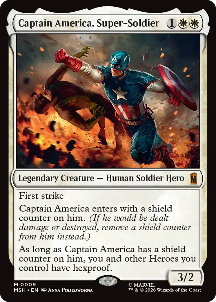 Captain America, Super-Soldier [Marvel Super Heroes] | Cards and Coasters CA