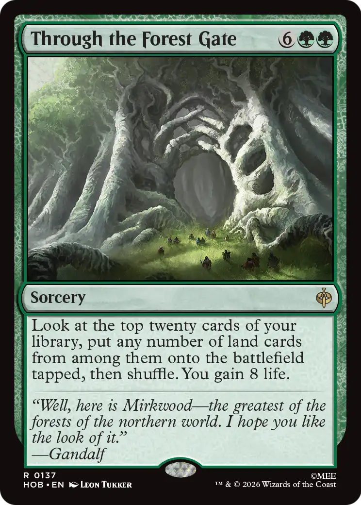 Through the Forest Gate [The Hobbit] | Cards and Coasters CA