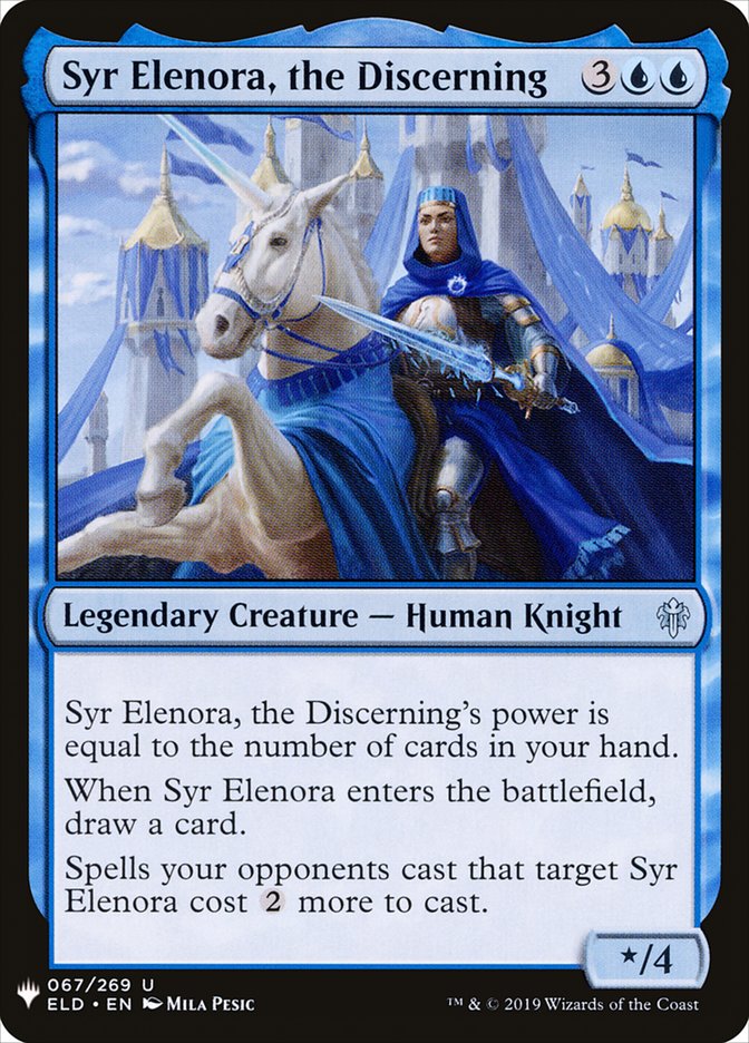 Syr Elenora, the Discerning [Mystery Booster] | Cards and Coasters CA