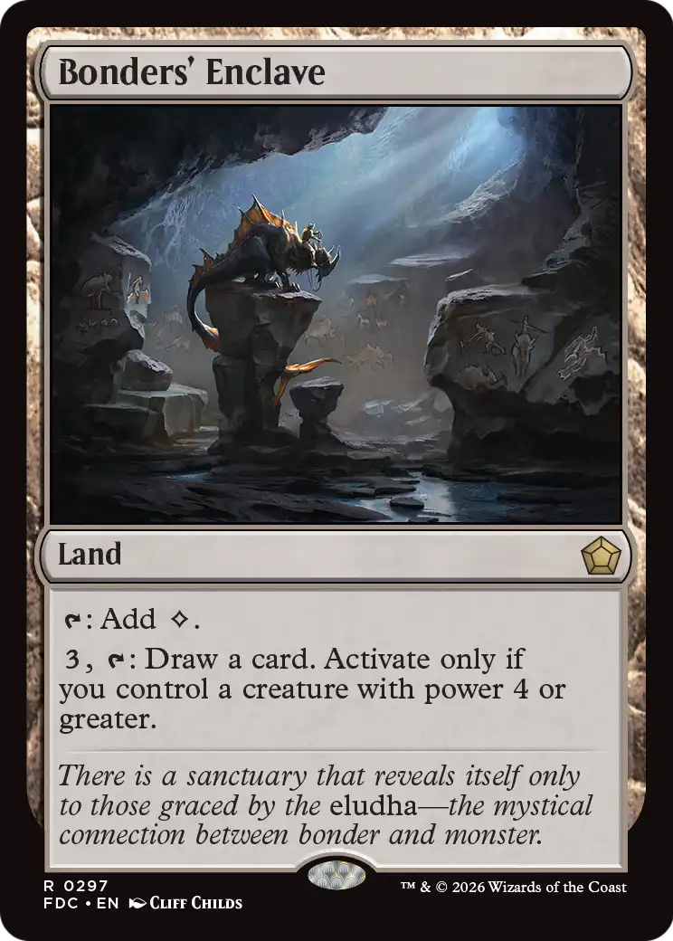 Bonders' Enclave [Foundations Commander] | Cards and Coasters CA